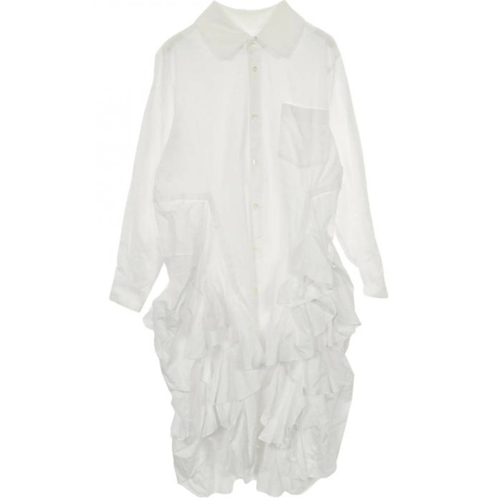 Comme des Garcons frill shirt cotton dress
